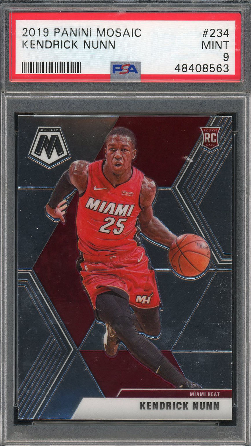 Kendrick Nunn 2019 Panini Mosaic Basketball Rookie Card RC #234 Graded PSA 9 MINT-Powers Sports Memorabilia