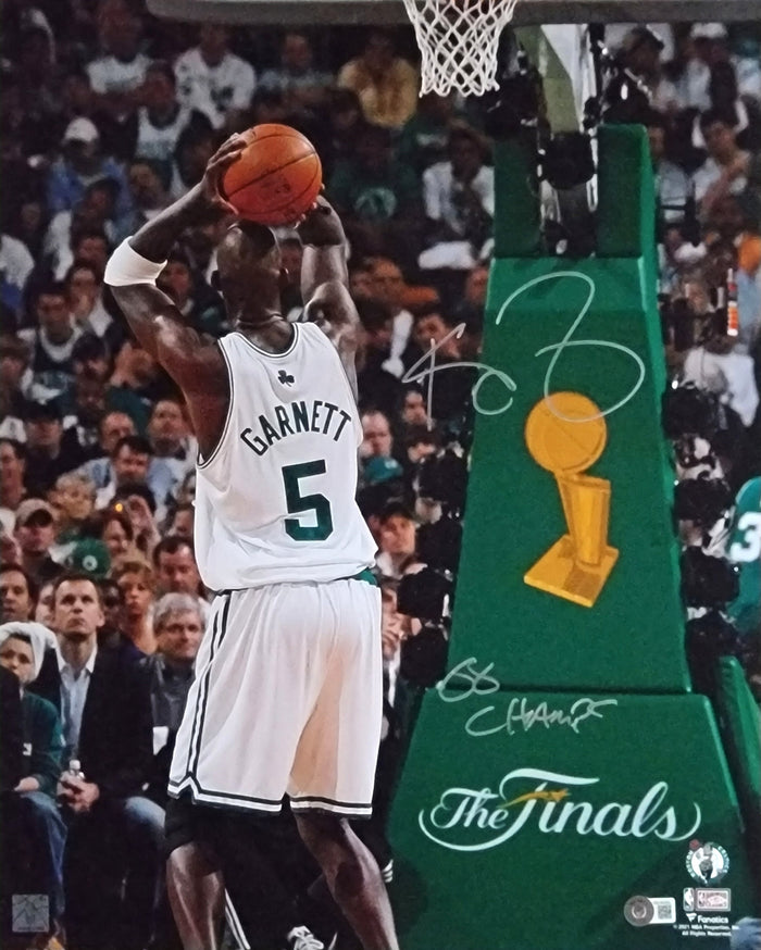 Kevin Garnett Signed Boston Celtics 2008 NBA Finals 16x20 Photo W/ 08 Champs Witnessed-Powers Sports Memorabilia