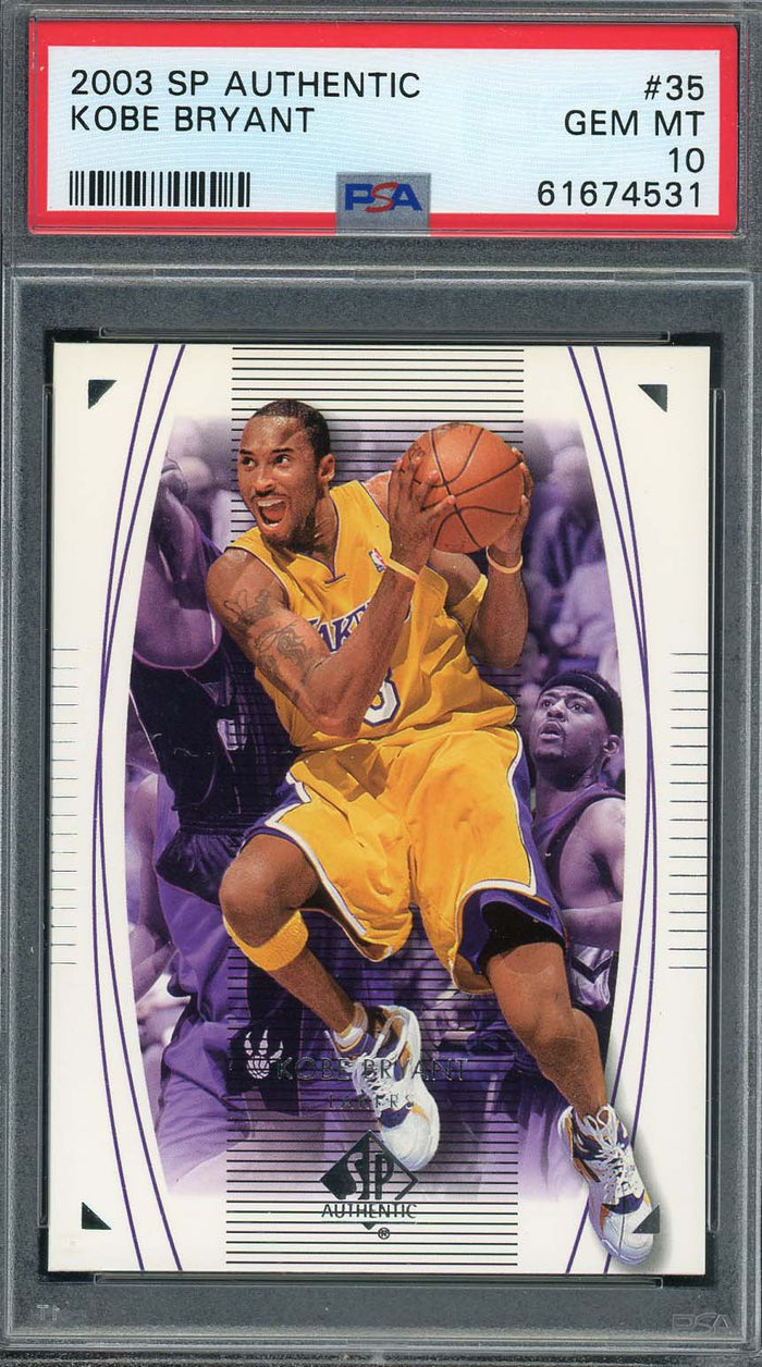 Kobe Bryant 2003 Upper Deck SP Authentic Basketball Card #35 Graded PSA 10-Powers Sports Memorabilia