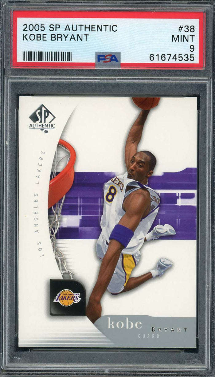 Kobe Bryant 2005 Upper Deck SP Authentic Basketball Card #38 Graded PSA 9-Powers Sports Memorabilia