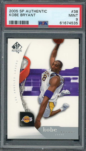 Kobe Bryant 2005 Upper Deck SP Authentic Basketball Card #38 Graded PSA 9-Powers Sports Memorabilia