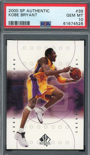 Kobe Bryant 2000 Upper Deck SP Authentic Basketball Card #39 Graded PSA 10-Powers Sports Memorabilia