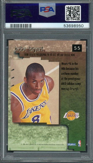 Kobe Bryant 1996 Skybox Premium Basketball Rookie Card #55 Graded PSA 9-Powers Sports Memorabilia