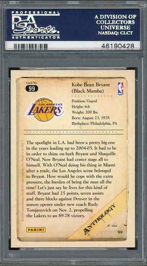 Kobe Bryant 2012 Panini Anthology Basketball Card #99 Graded PSA 10 GEM MINT-Powers Sports Memorabilia
