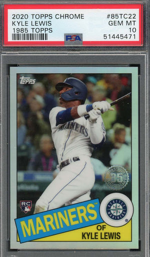 Kyle Lewis 2020 Topps Chrome 1985 Topps Baseball Rookie Card #85TC22 PSA 10-Powers Sports Memorabilia