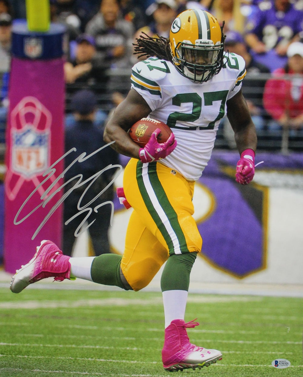 Eddie Lacy Green Bay Packers Signed 16x20 Photo Beckett-Powers Sports Memorabilia