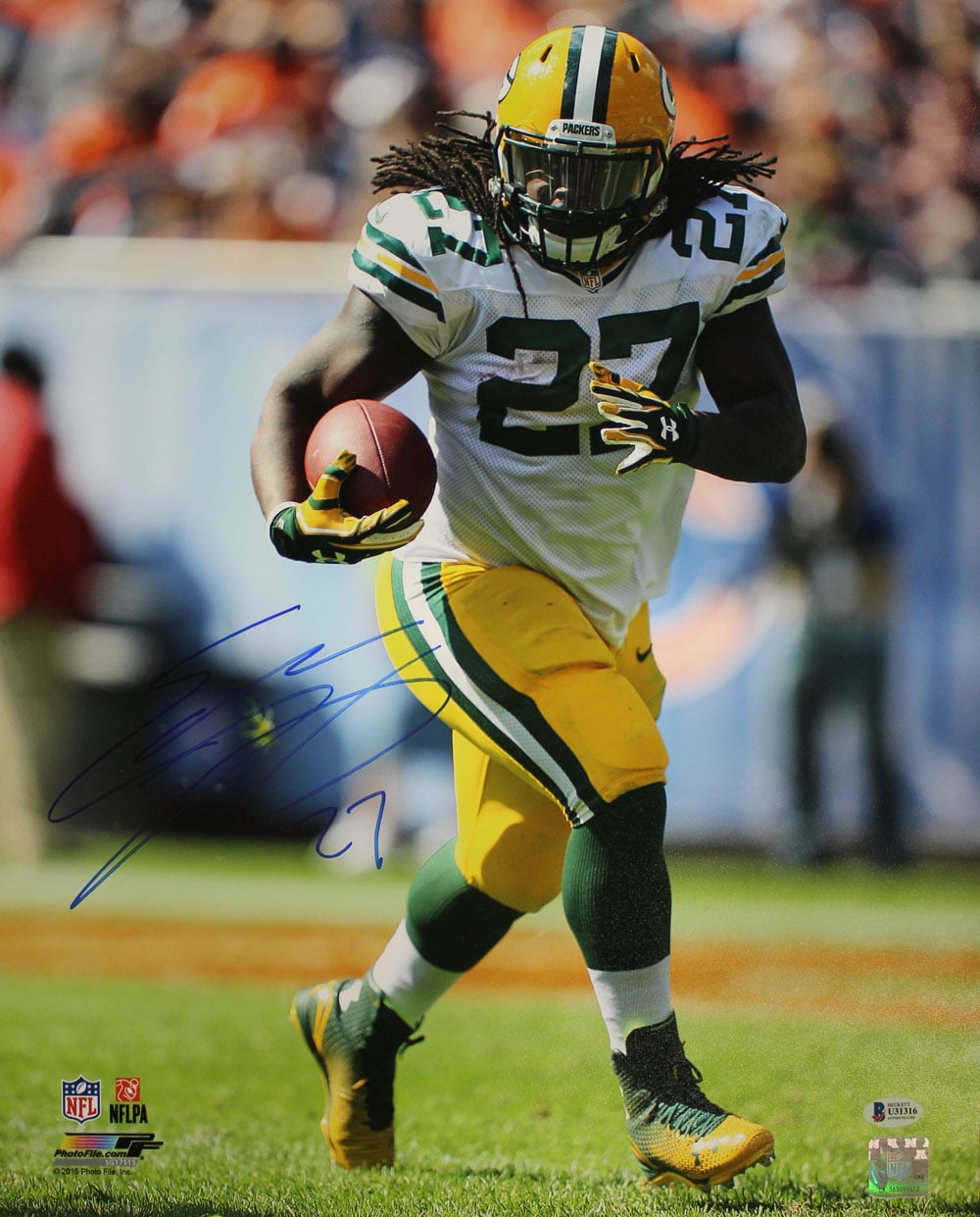 Eddie Lacy Green Bay Packers Signed 16x20 Photo - BAS Beckett-Powers Sports Memorabilia