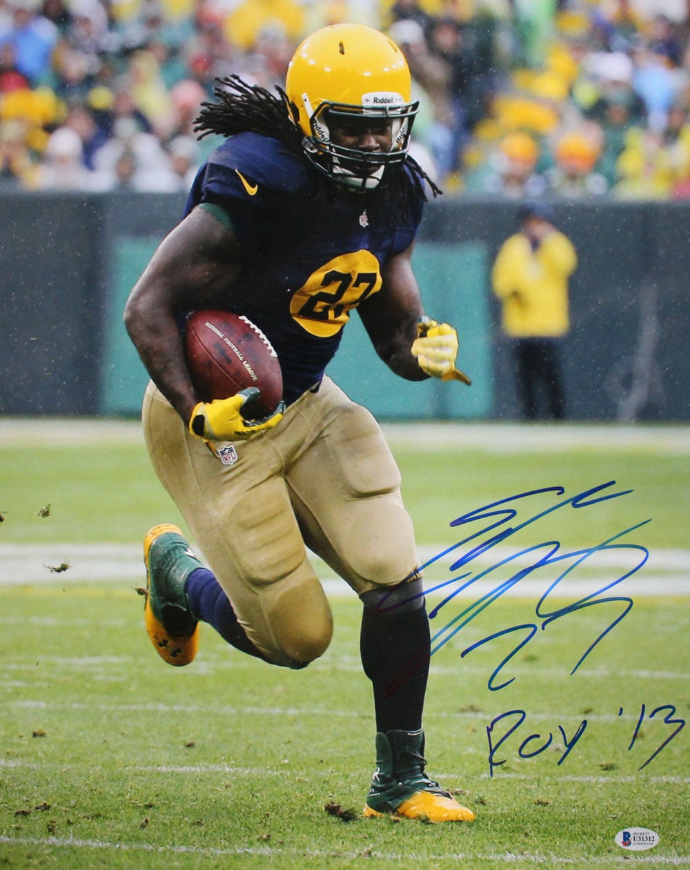 Eddie Lacy Green Bay Packers Signed 16x20 Photo Beckett - 29135-Powers Sports Memorabilia