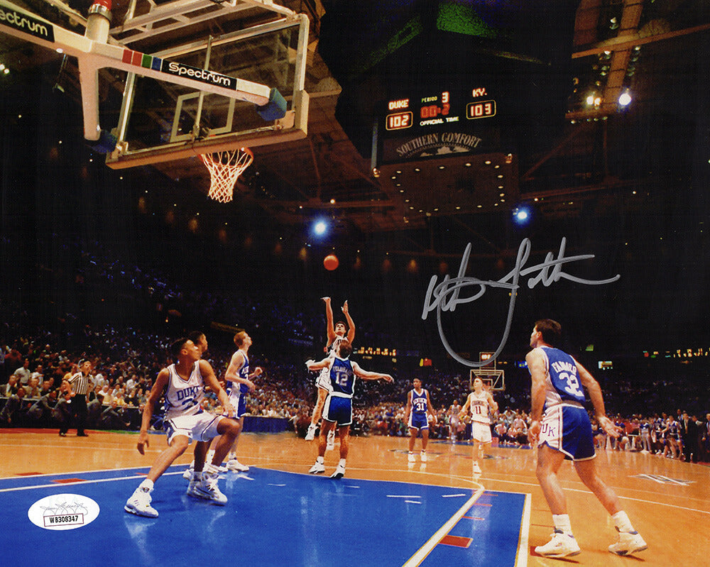 Christian Laettner Autographed Duke The Shot Image 8x10 Photo - (JSA)-Powers Sports Memorabilia