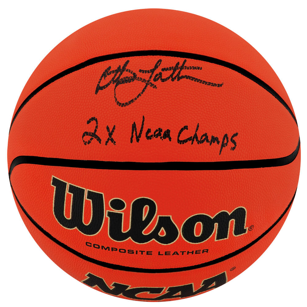 Christian Laettner Autographed Wilson NCAA Legends Full Size Basketball with 2x NCAA Champs-Powers Sports Memorabilia
