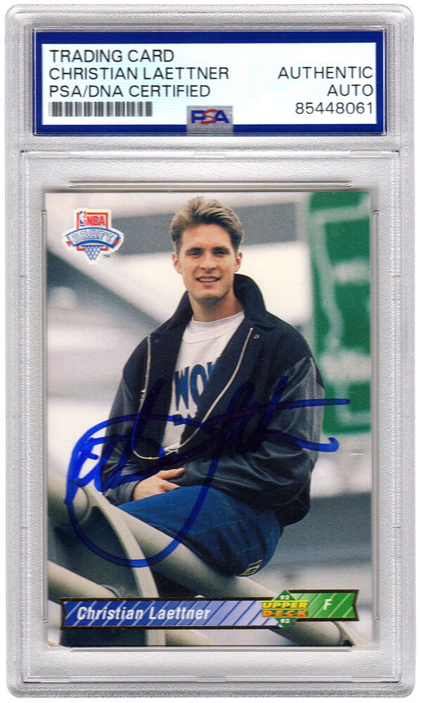 Christian Laettner Minnesota Timberwolves Autographed 1992 93 Upper Deck-Powers Sports Memorabilia