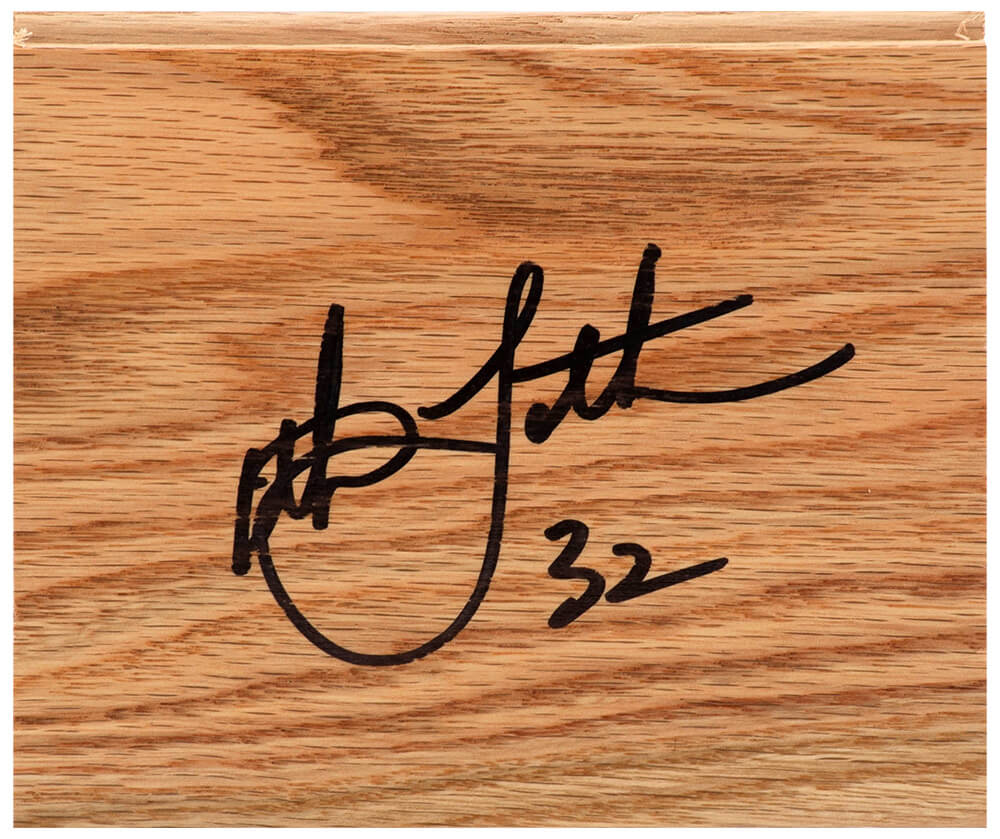Christian Laettner Autographed 5x6 Floor Piece-Powers Sports Memorabilia