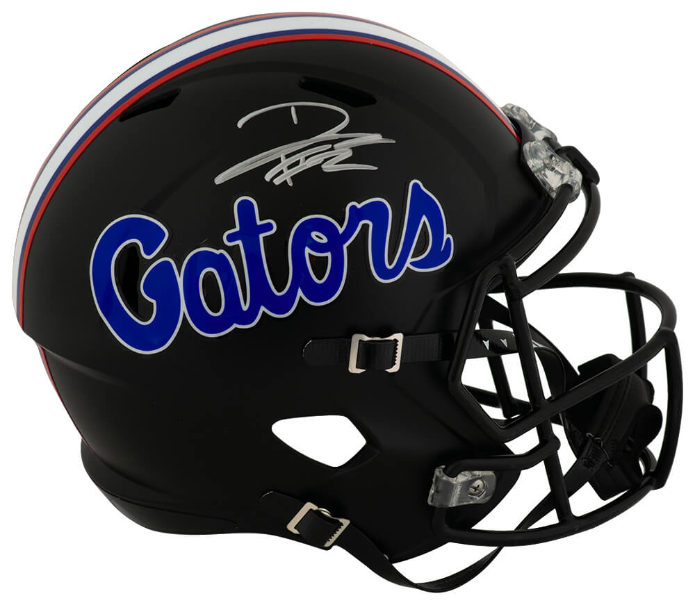 DJ Lagway Autographed Florida Gators Black Riddell Full Size Speed Replica Helmet-Powers Sports Memorabilia