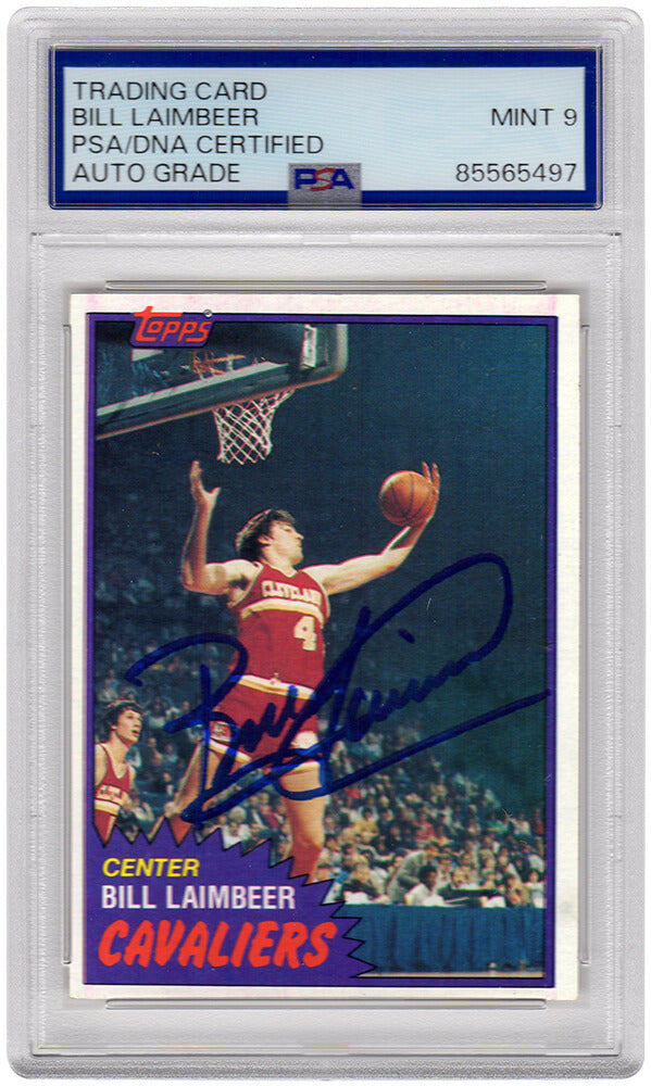 Bill Laimbeer Cleveland Cavaliers Autographed 1981 Topps Rookie Basketball-Powers Sports Memorabilia