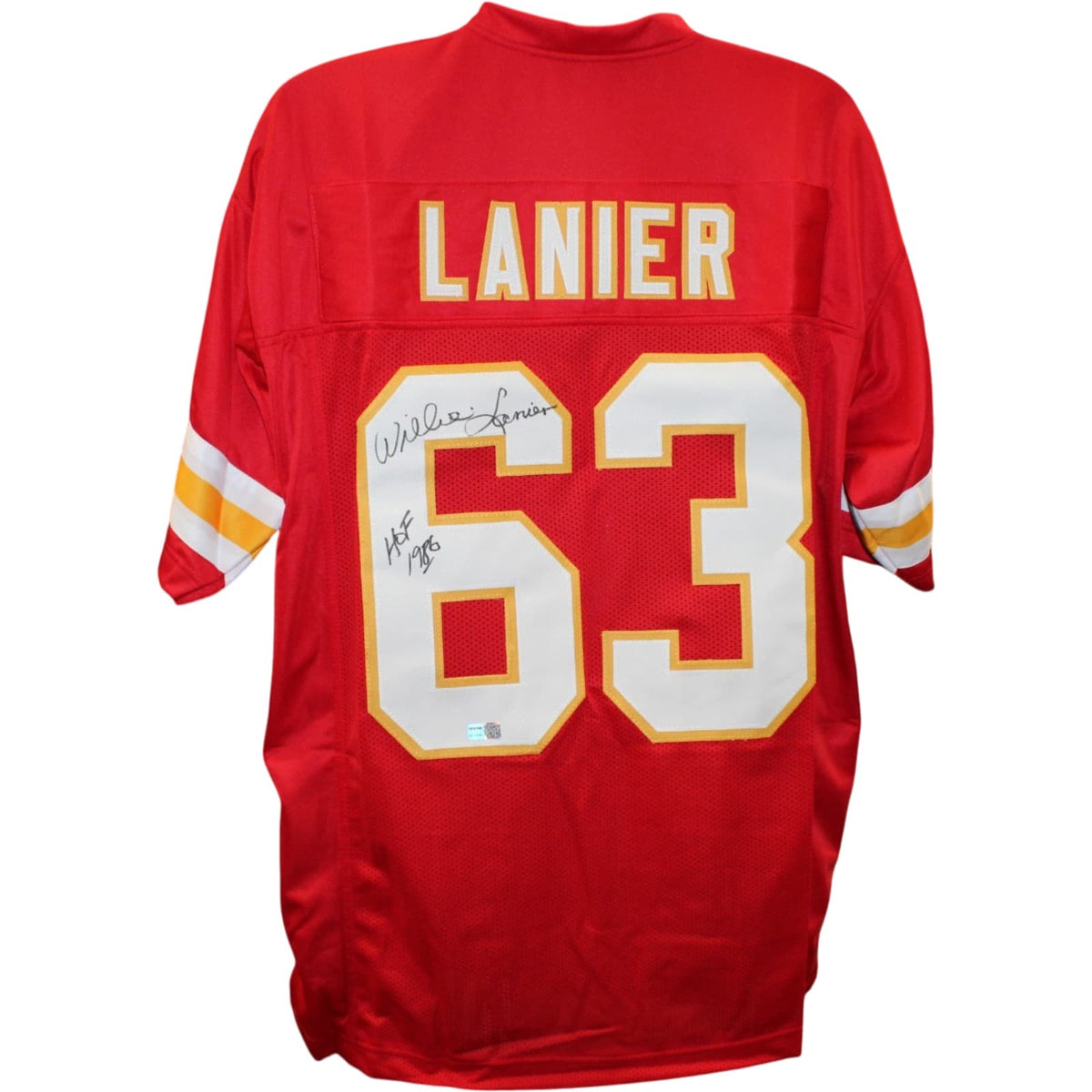 Willie Lanier Kansas City Chiefs Signed Jersey - Pro Style Red Size XL Tristar Productions-Powers Sports Memorabilia