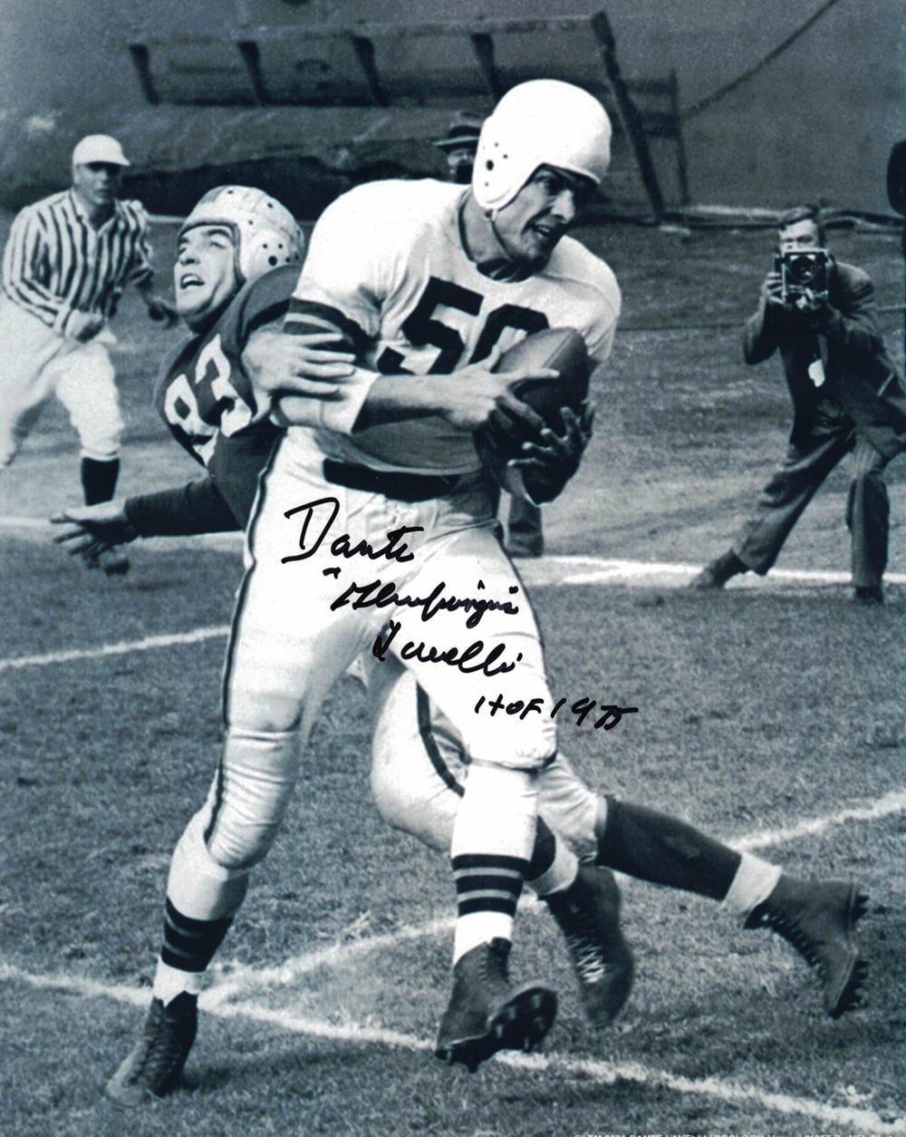 Dante Lavelli Signed Cleveland Browns 8x10 Photo-Powers Sports Memorabilia
