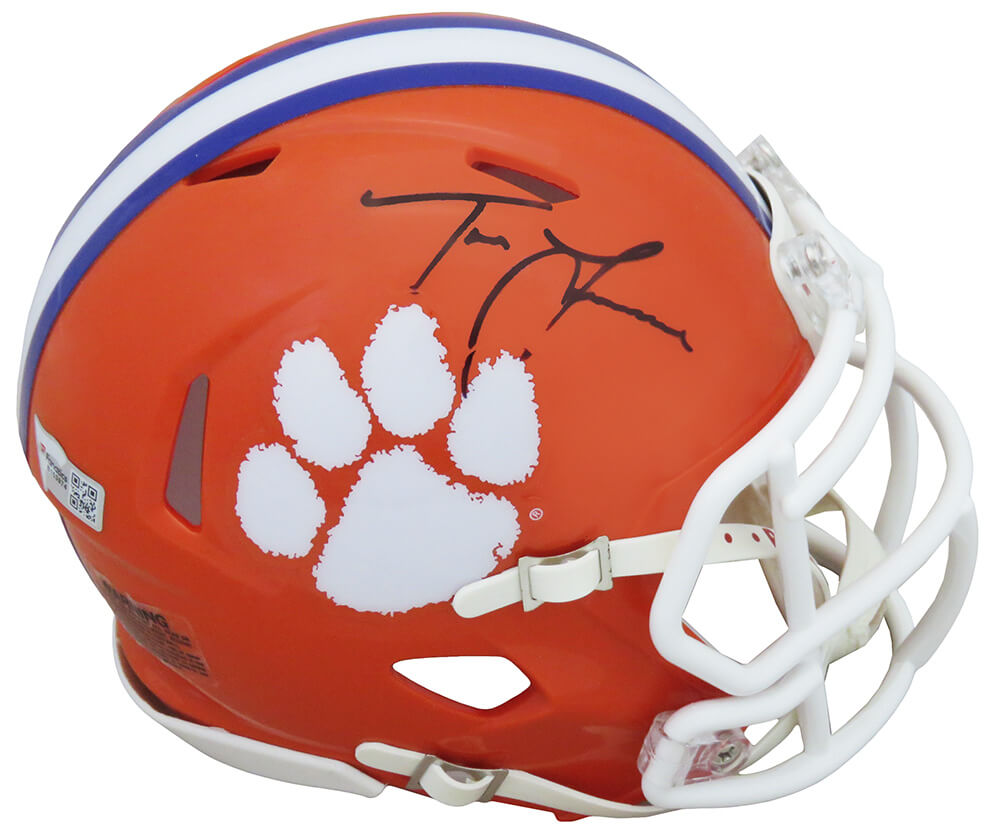 Trevor Lawrence Autographed Clemson Tigers Riddell Speed Mini Helmet-Powers Sports Memorabilia