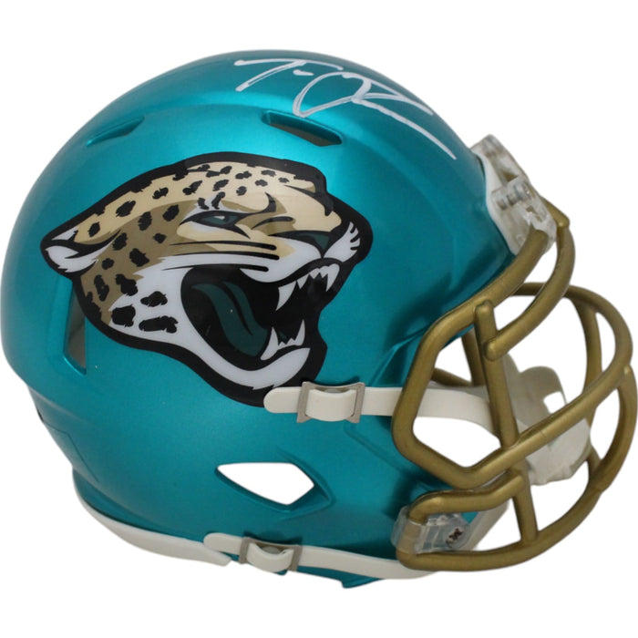 Trevor Lawrence Signed Jacksonville Jaguars Flash Mini Helmet – Fanatics Authenticated-Powers Sports Memorabilia