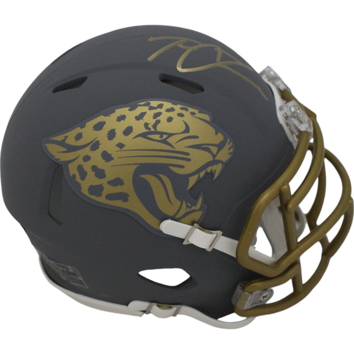 Trevor Lawrence Signed Jacksonville Jaguars Slate Mini Helmet – Fanatics Authenticated-Powers Sports Memorabilia
