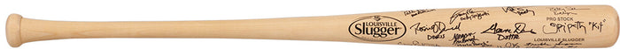 A League Of Their Own (Rockford Peaches) Cast Autographed Louisville Slugger Blonde Baseball Bat (11 Signatures - with Character Names)