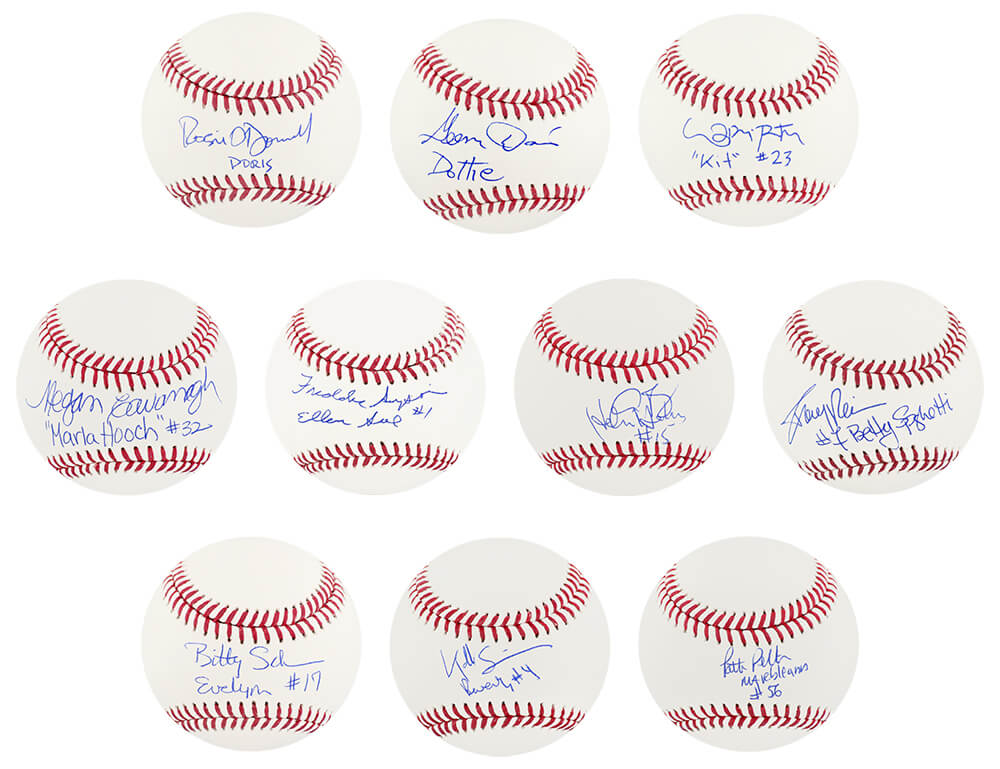 A League Of Their Own (Rockford Peaches) Autographed Individual Rawlings-Powers Sports Memorabilia