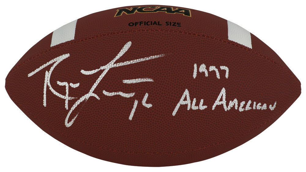Ryan Leaf Autographed Wilson NCAA Full Size Football with 1997 All American-Powers Sports Memorabilia