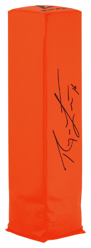 Ryan Leaf Autographed Orange Football Endzone Pylon