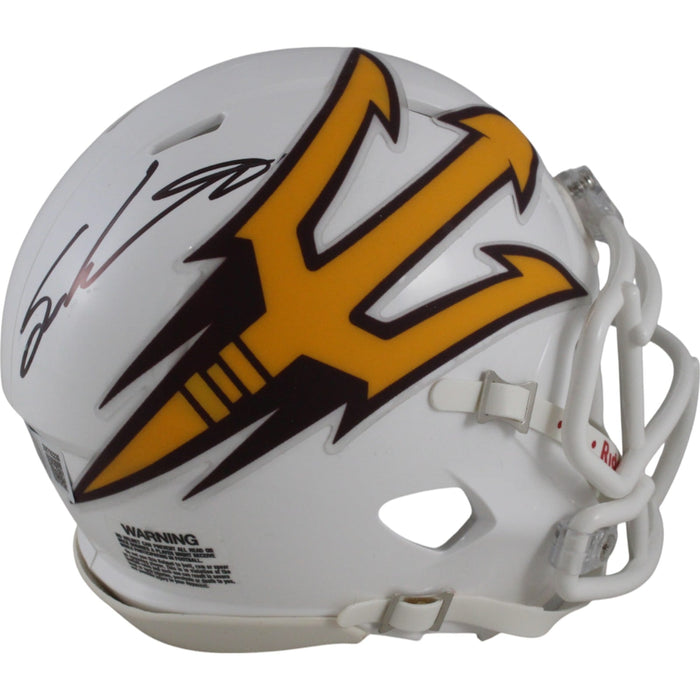 Sam Leavitt Signed Arizona State Sun Devils White Mini Helmet – Beckett Authenticated-Powers Sports Memorabilia