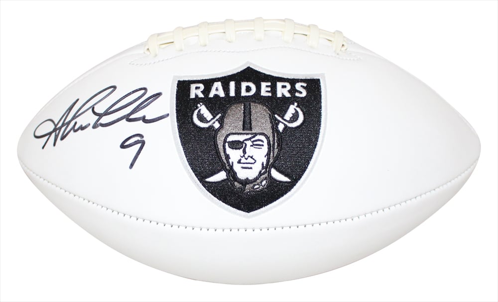 Shane Lechler Signed Oakland Raiders Logo Football – Beckett Authenticated-Powers Sports Memorabilia