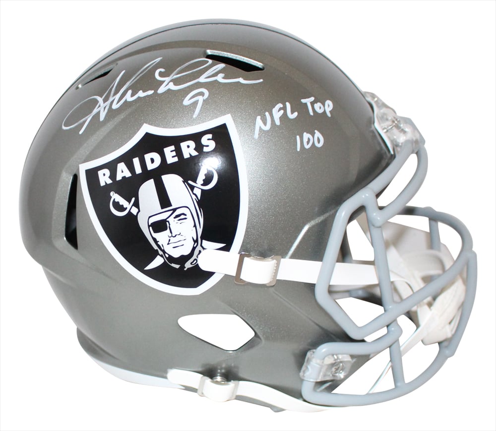 Shane Lechler Signed Las Vegas Raiders Full-Size Flash Speed Helmet NFL 100 – Beckett Authenticated-Powers Sports Memorabilia