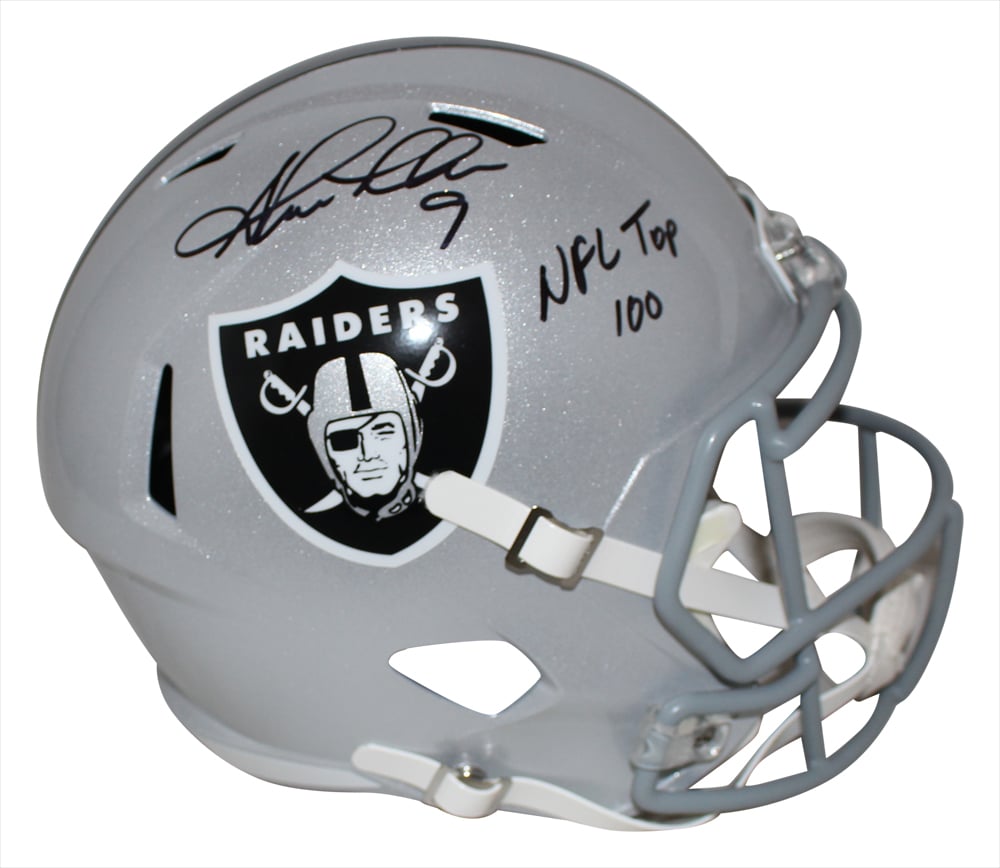 Shane Lechler Signed Oakland Raiders Full-Size Speed Helmet NFL 100 – Beckett Authenticated-Powers Sports Memorabilia