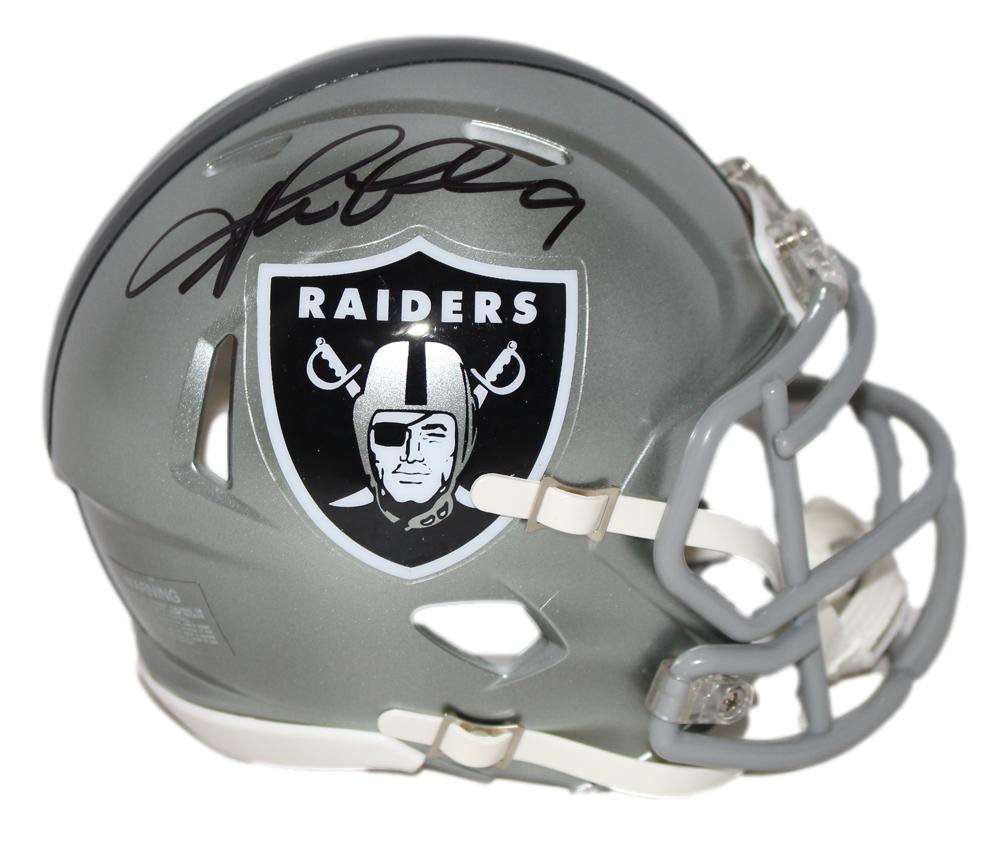 Shane Lechler Signed Oakland Raiders Flash Mini Helmet – Beckett Authenticated-Powers Sports Memorabilia