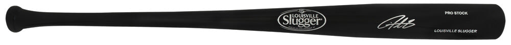 Derrek Lee Autographed Louisville Slugger Pro Stock Black Baseball Bat-Powers Sports Memorabilia