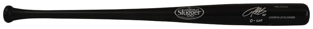 Derrek Lee Autographed Louisville Slugger Black Pro Stock Baseball Bat with D-Lee-Powers Sports Memorabilia