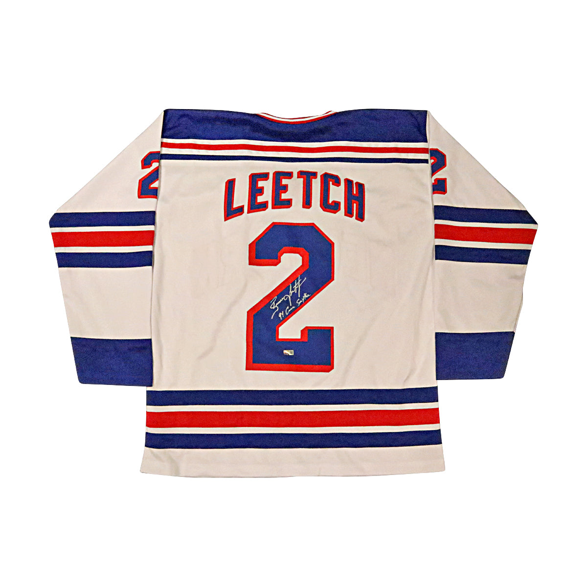 Brian Leetch New York Rangers Signed Inscribed '94 Conn Smythe' Custom White Jersey-Powers Sports Memorabilia