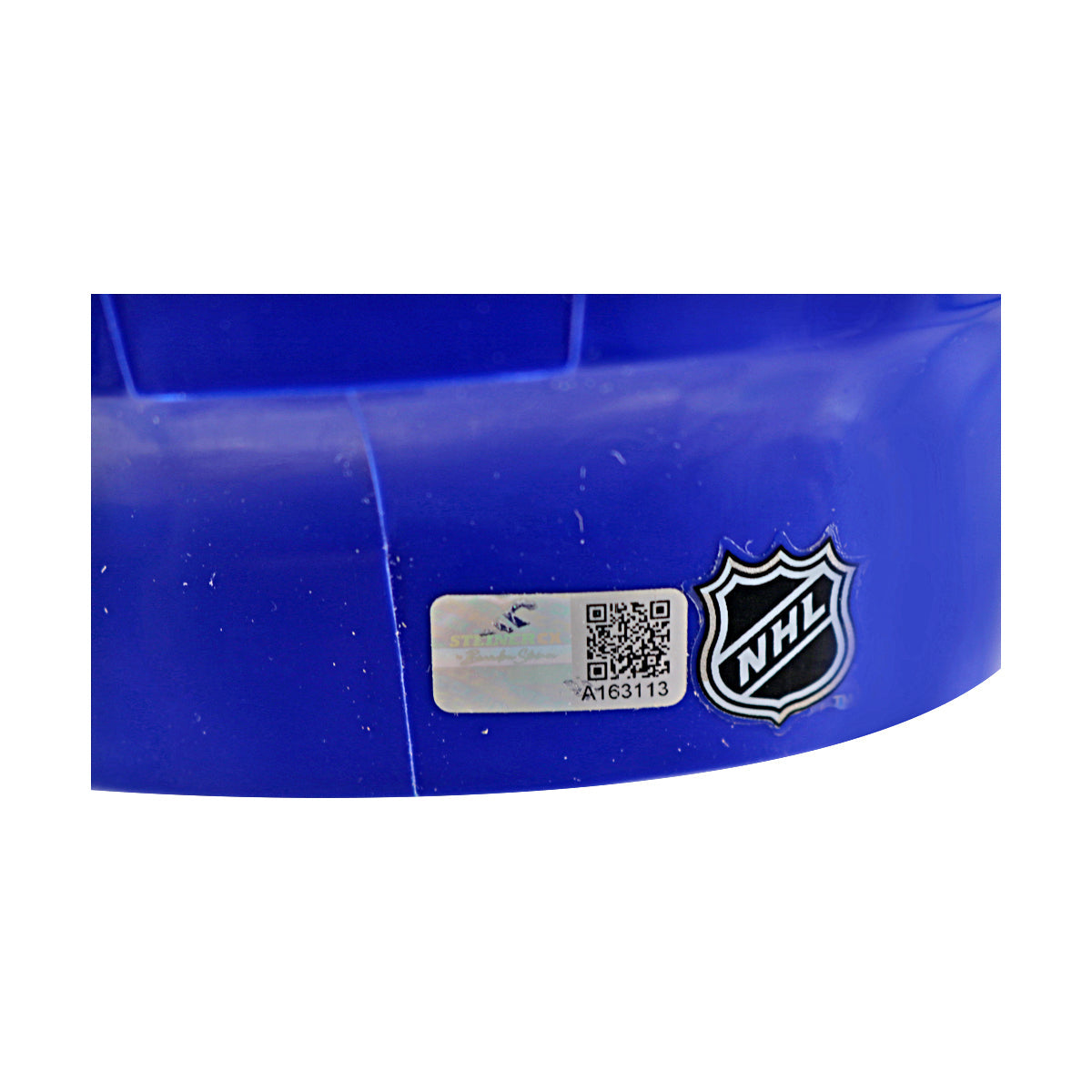 Brian Leetch New York Rangers Signed Inscribed HOF 09 Blue Mini Helmet-Powers Sports Memorabilia