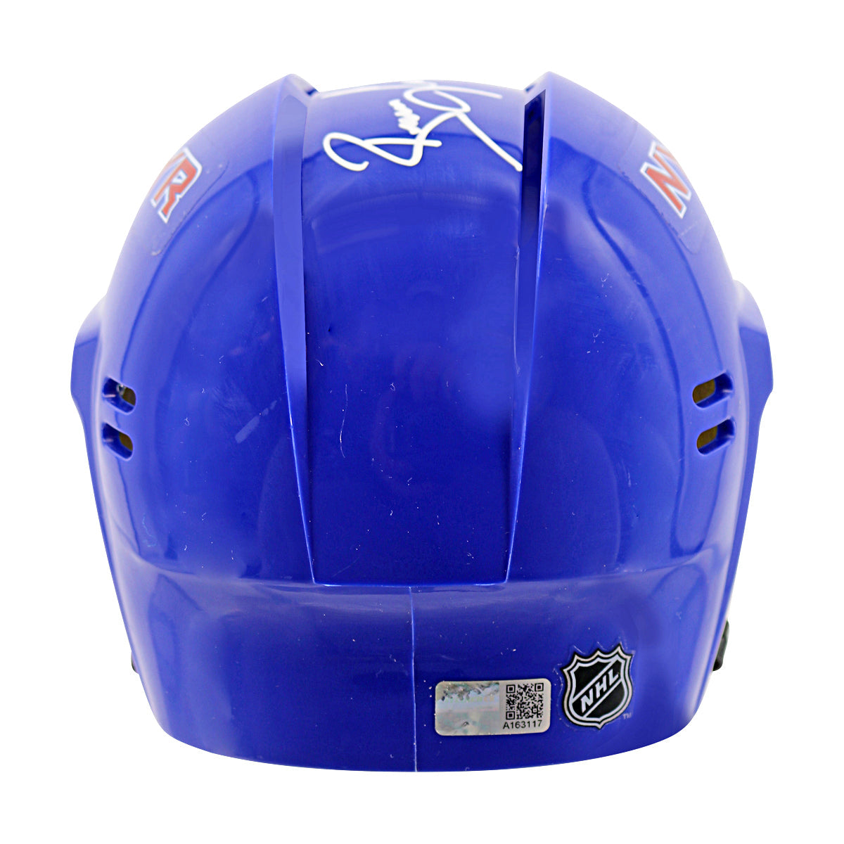 Brian Leetch New York Rangers Signed Inscribed 94 Conn Smythe Blue Mini Helmet-Powers Sports Memorabilia