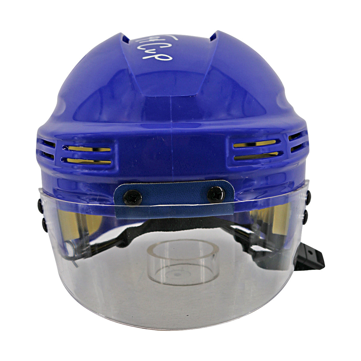 Brian Leetch New York Rangers Signed Inscribed 94 Cup Blue Mini Helmet-Powers Sports Memorabilia