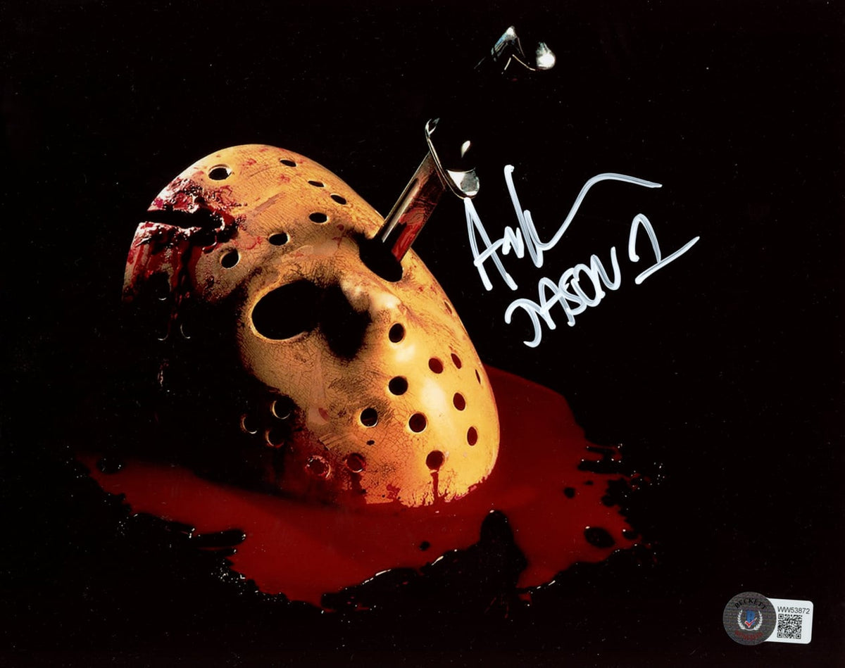 Ari Lehman Signed Friday The 13th 8x10 Photo Jason – Bloody Mask – Beckett Authenticated-Powers Sports Memorabilia