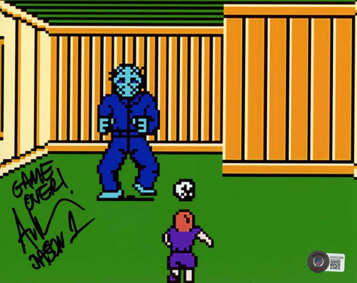 Ari Lehman Hand-Signed Friday The 13th 8x10 Photo Jason – NES Game Over – Beckett Authenticated-Powers Sports Memorabilia