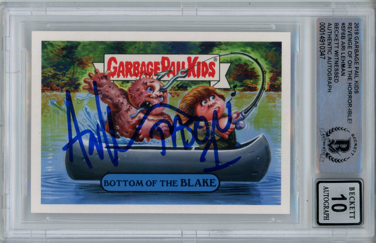 Ari Lehman Garbage Pail Kids Signed Card - Bottom of the Blake #SF6B BAS 10 Slab Beckett-Powers Sports Memorabilia
