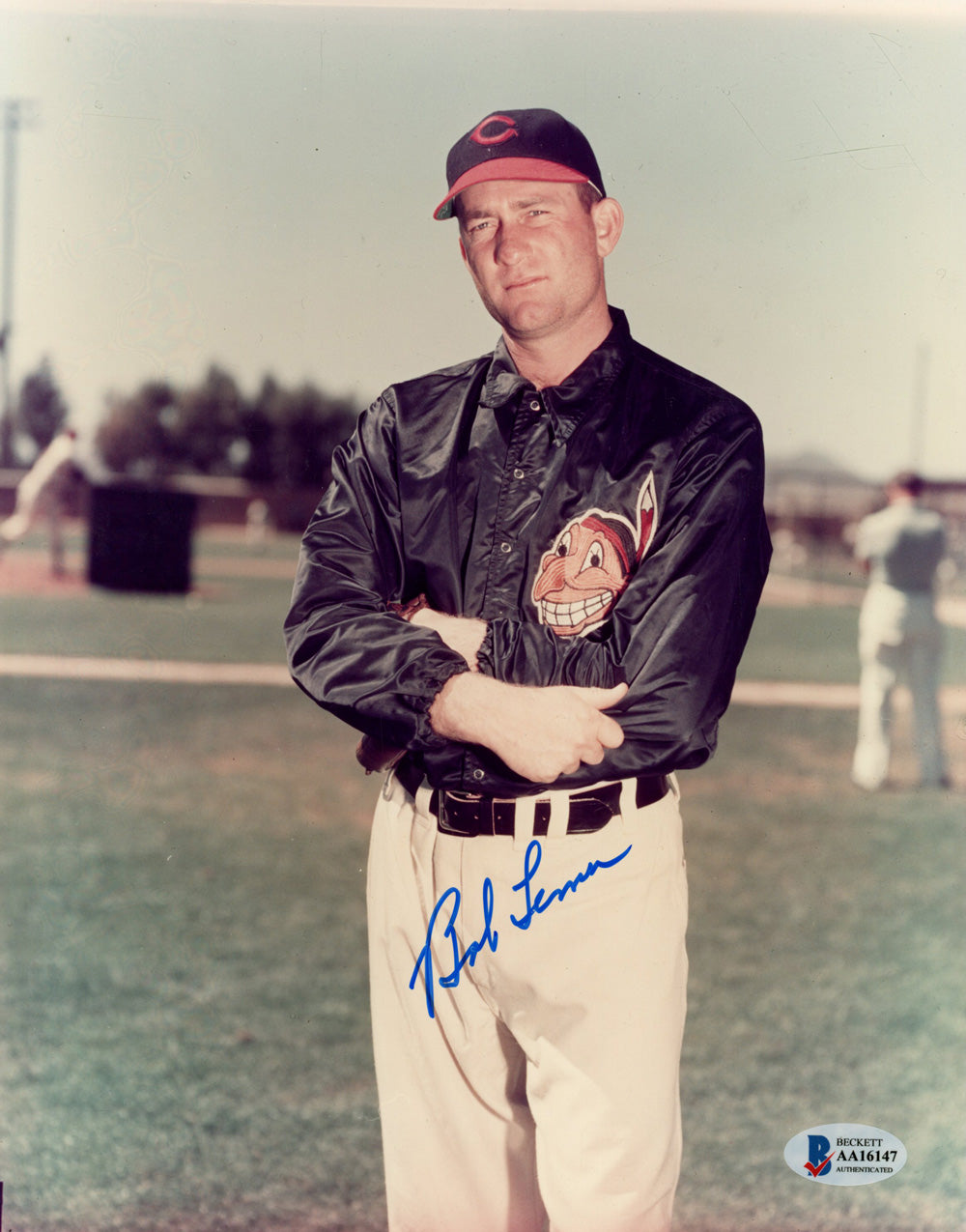 Bob Lemon Cleveland Indians Signed 8x10 Photo - Beckett Beckett-Powers Sports Memorabilia