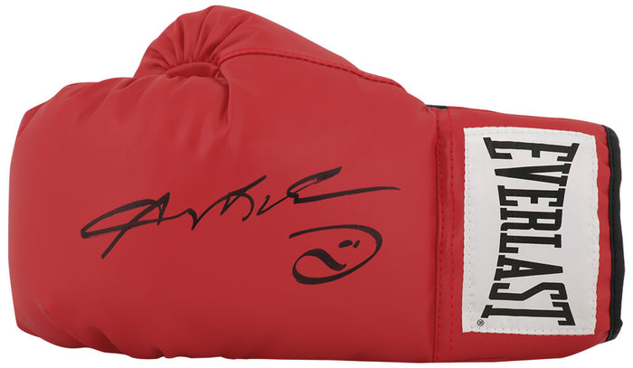 Sugar Ray Leonard Autographed Everlast Red Boxing Glove-Powers Sports Memorabilia
