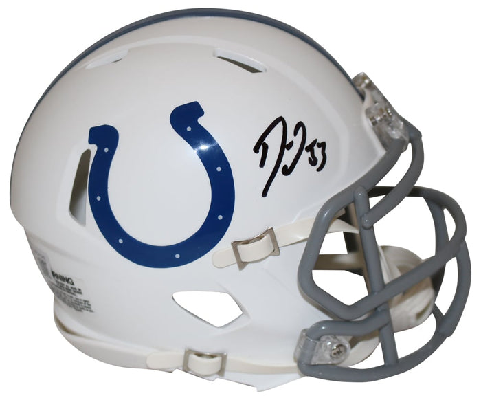 Darius Leonard Signed Indianapolis Colts Speed Mini Helmet – Beckett Authenticated-Powers Sports Memorabilia