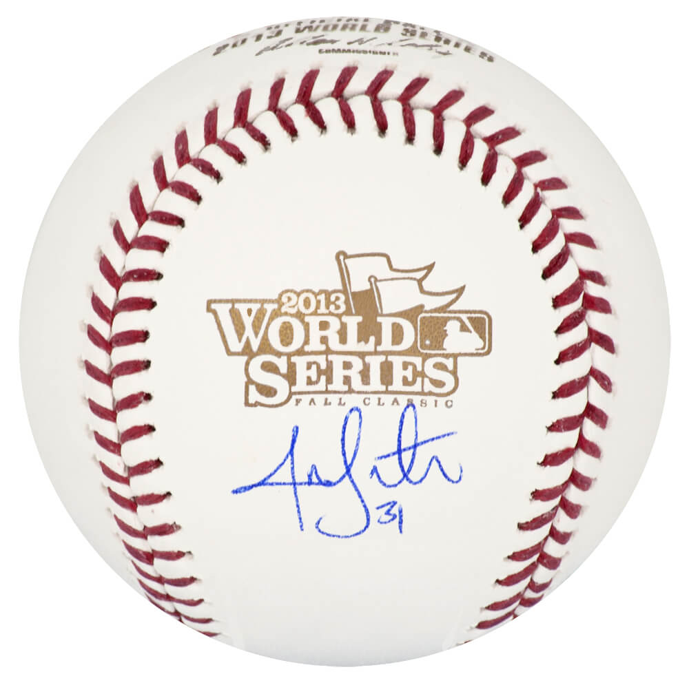 Jon Lester Autographed Rawlings 2013 World Series (Boston Red Sox) MLB Baseball-Powers Sports Memorabilia