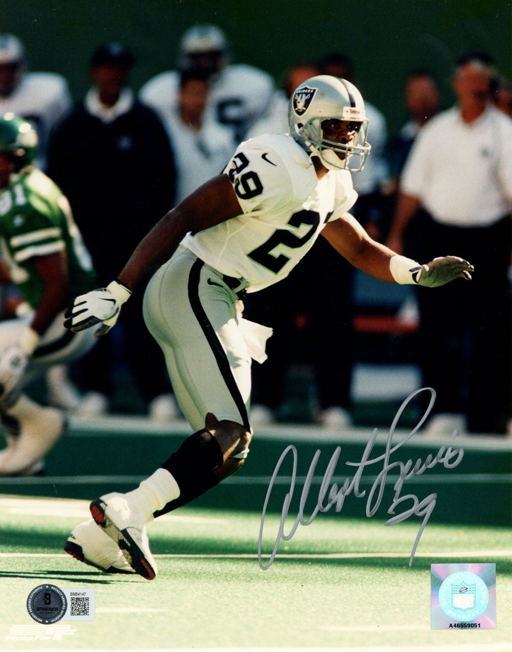Albert Lewis Oakland Raiders Signed 8x10 Photo - Beckett Beckett-Powers Sports Memorabilia