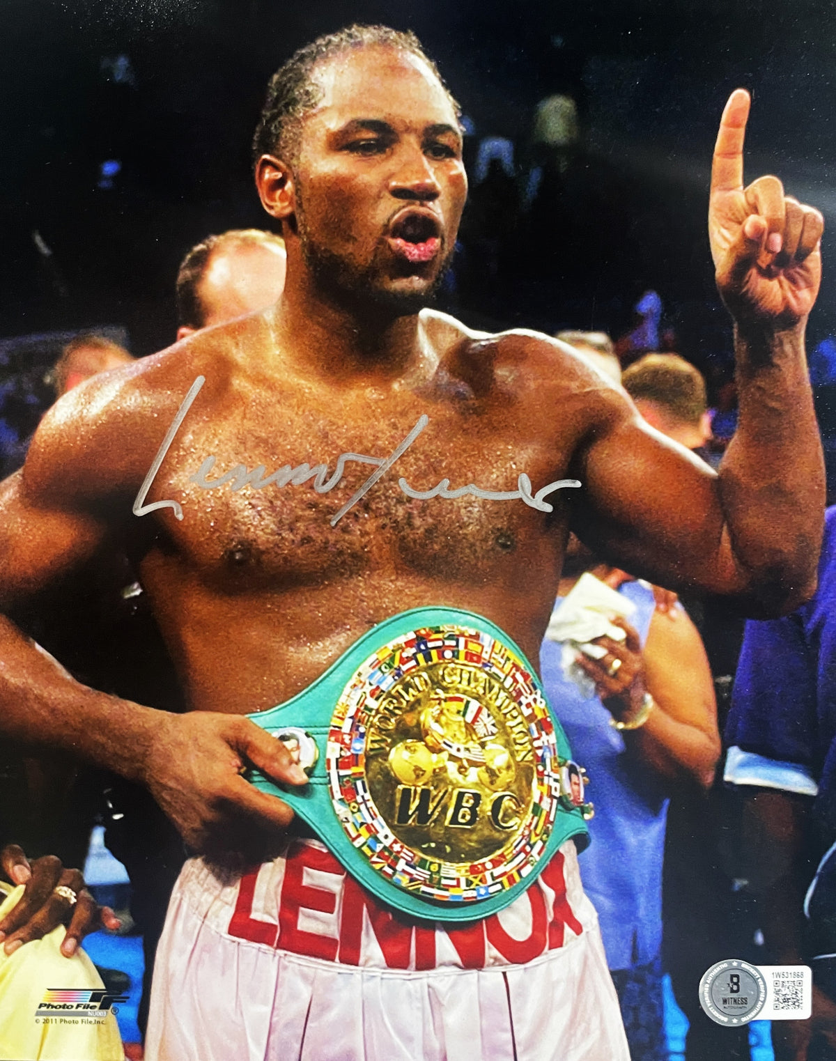 Lennox Lewis Signed 8x10 Photo-Powers Sports Memorabilia