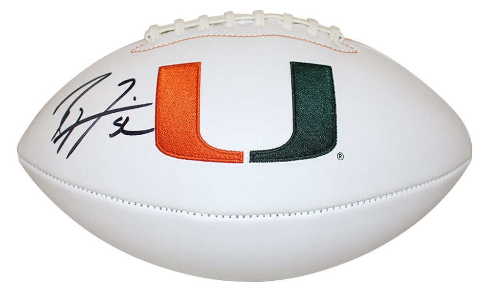 Ray Lewis Miami Hurricanes Eclipse Signed Mini Helmet BAS-Powers Sports Memorabilia