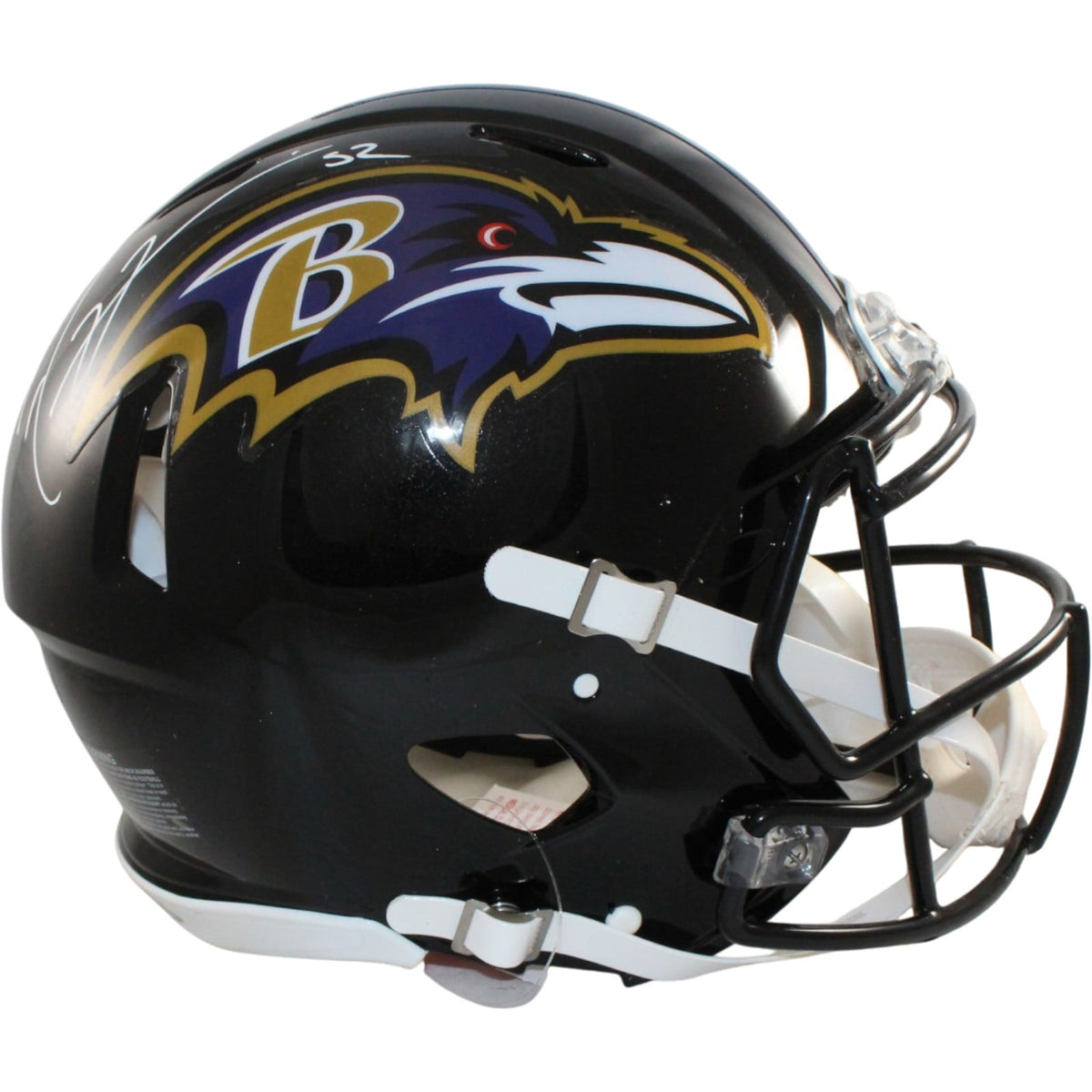 Ray Lewis Signed Baltimore Ravens Authentic Helmet – Beckett Witness Authenticated-Powers Sports Memorabilia