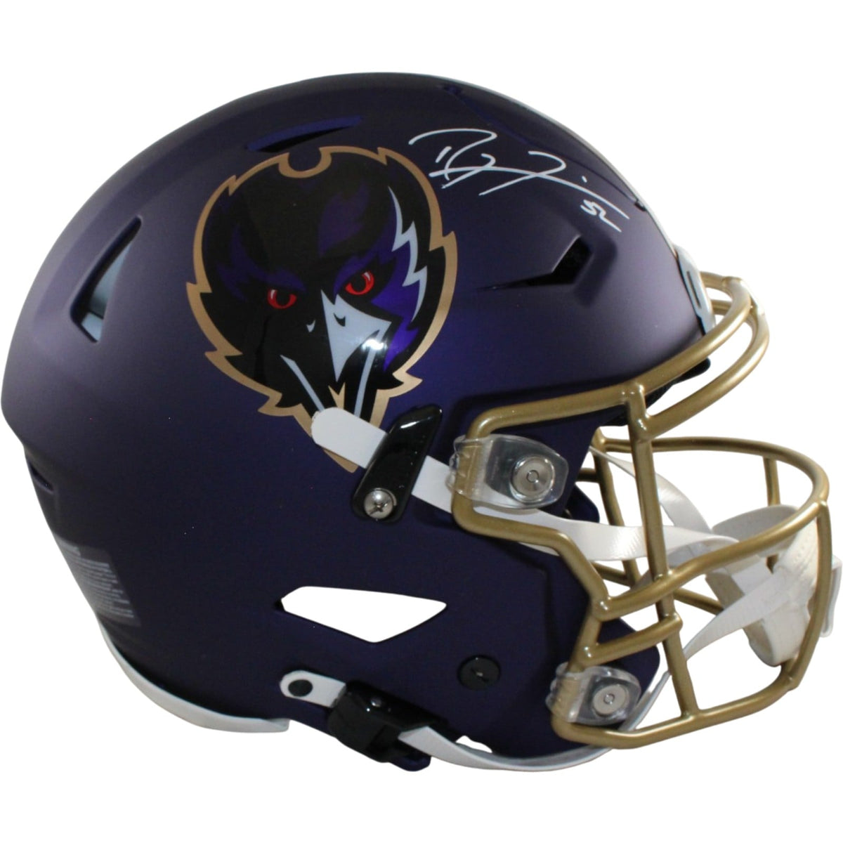 Ray Lewis Signed Baltimore Ravens SpeedFlex 24 Alt Helmet Beckett W